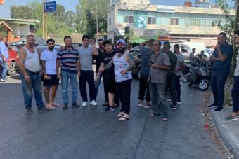 وقفة في ساحة بلدة الشرقية بالنبطية احتجاجاً على أزمة المياه