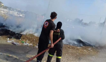 إخماد حريق في بلدة كروم عرب العكارية