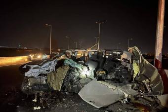 بالصور والفيديو: قتلى وجرحى بحادث سير في تعنايل