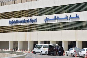توقف الحركة الجوية في مطار بغداد الدولي
