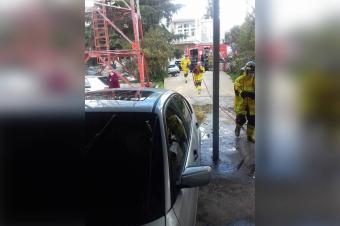 بالصور: حريق سيارة في ريفون