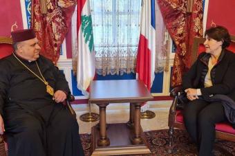 المطران إبراهيم استقبل السّفيرة الفرنسيّة: لبنان بخطر ونُعوّل على دور فرنسا