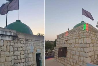 بالصّور: الاعتداء على مقام دينيّ في تول الجنوبيّة