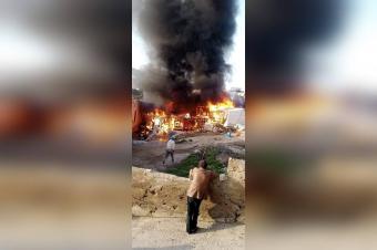 بالفيديو والصور: وفاة أم وطفلها بحريق في عرسال