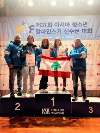 برونزية آسيوية للبنان في التزلج