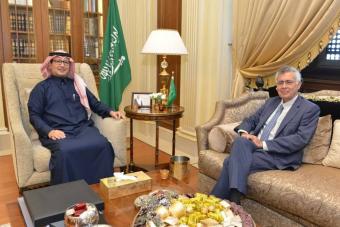 السّفير السّعوديّ إستقبل السّفير البرازيليّ