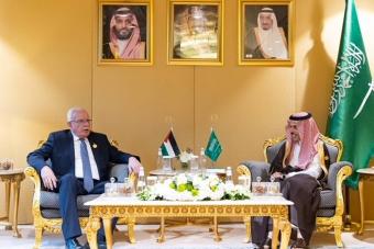 بالفيديو: وزير الخارجيّة السّعوديّ يلتقي نظيرَه الفلسطينيّ