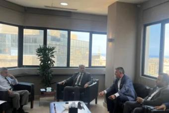 أبو الحسن زار مع وفد من قطاع المهندسين في "التقدمي" وزير المال