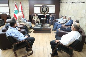 إستقبالات قائد الجيش في اليرزة