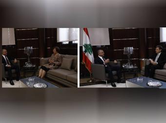 بو صعب إطّلع من فرونتسكا على مباحثات مجلس الأمن بشأن لبنان