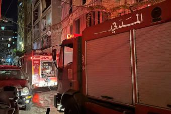 بالصّور: حريقٌ داخل غرفة للكهرباء في طريق الجديدة