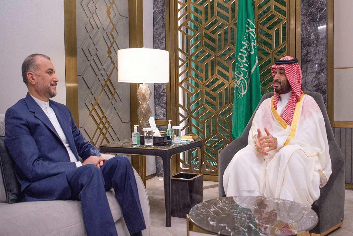 ولي العهد السعودي يستقبل عبد اللهيان في جدة