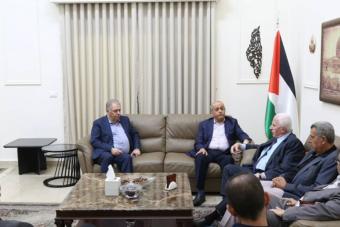الأحمد إلتقى نائب الامين العام للجبهة الشعبيّة.. وتأكيد الالتزام بمقررات هيئة العمل الفلسطيني
