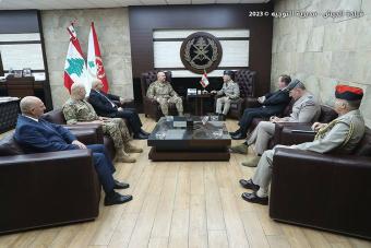 قائد الجيش التقى كبير مستشاري وزارة الدفاع البريطانية