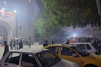 بالفيديو: إستهدافُ محيط المستشفى الإندونيسي شمال قطاع غزة