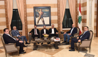 مولوي استقبل وزير الشؤون وبحث مع وفد من "الاعتدال الوطني" وابو فاعور في الاوضاع