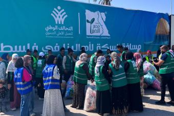 مخيمات ضخمة لاستقبال الفلسطينيين في مصر