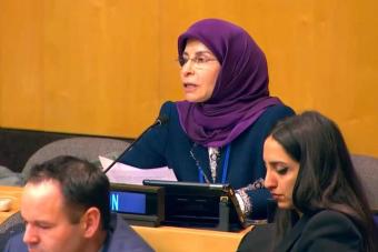 عز الدين: قضية الأمن الإنساني لا يمكن مقاربتها بمعزل عن الوضع الجيوسياسي المحيط بها