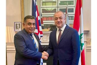 بوصعب في لندن: بحث في تطورات حرب غزّة وتداعياتها على لبنان