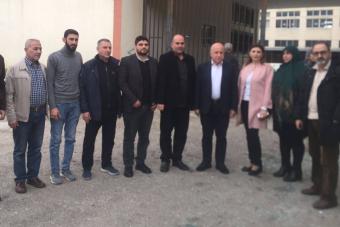 رئيس مجلس الجنوب تفقد الاشغال في متوسطة حاروف بعد تعرضها لقصف إسرائيلي