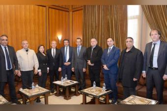 الخولي سلّم علامة نسخة عن مذكرة قدّمها لأبو الغيط تتعلّق بالنّازحين السوريّين