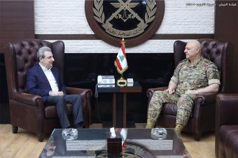 قائد الجيش عرض الاوضاع مع النائبين أبو فاعور وطوق