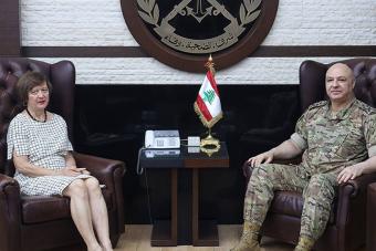 قائد الجيش استقبل فرونتسكا وعرض الأوضاع الحدوديّة مع زوّاره