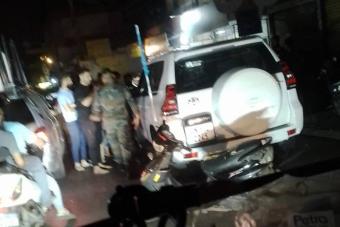 بالفيديو: اعتراض سيارة لـ"اليونيفيل" قرب مفرق عين الدلبة