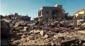 بالفيديو والصور: غارة إسرائيلية على شقّة في الجية
