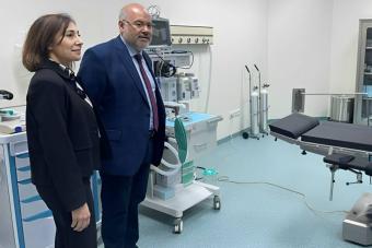 بدء العمل بأقسام جديدة في المستشفى التركي