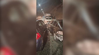 بالصورة: حادث سير بين 7 سيارات في نفق المطار
