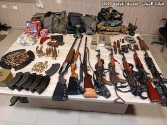 الجيش: دهم منازل في النبي شيت وسرعين وشمسطار وتوقيف 8 أشخاص