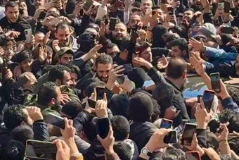 بالفيديو – استقبال حاشد للشرع في طرطوس