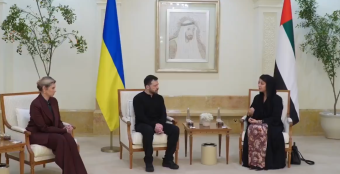 بالفيديو - وصول زيلينسكي إلى الإمارات