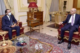 الحريري من عين التينة: بري موافق على البنود الإصلاحية في المبادرة الفرنسية
