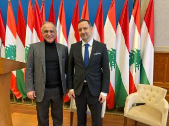 أبو ناضر والوزير المجري تريستان أزبيج