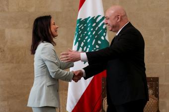 عون أمام وزيرة خارجية ألمانيا: الاتصالات مستمرة لإعادة الاستقرار الى الحدود اللبنانية - السورية