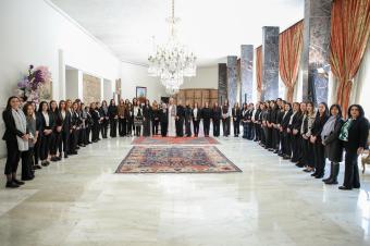 اللبنانية الأولى احتفلت بعيد الأم مع الموظفات الأمهات في القصر