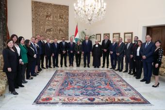 بالصور: رابطة خريجي مدرسة مون لاسال في قصر بعبدا