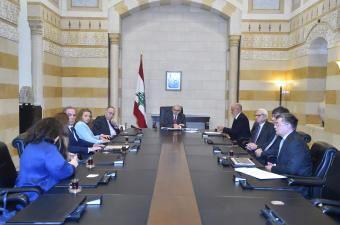 لقاء بين سلام وممثلي شركات الاسمنت في لبنان
