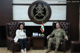 العماد هيكل يستقبل القائم بأعمال السفارة العراقية في لبنان