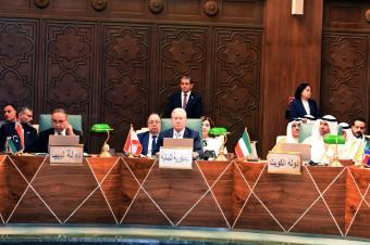رجي من القاهرة: سياسة الحكومة اللبنانية ترتكز على فرض سيادتها وحصر الســلاح بيدها
