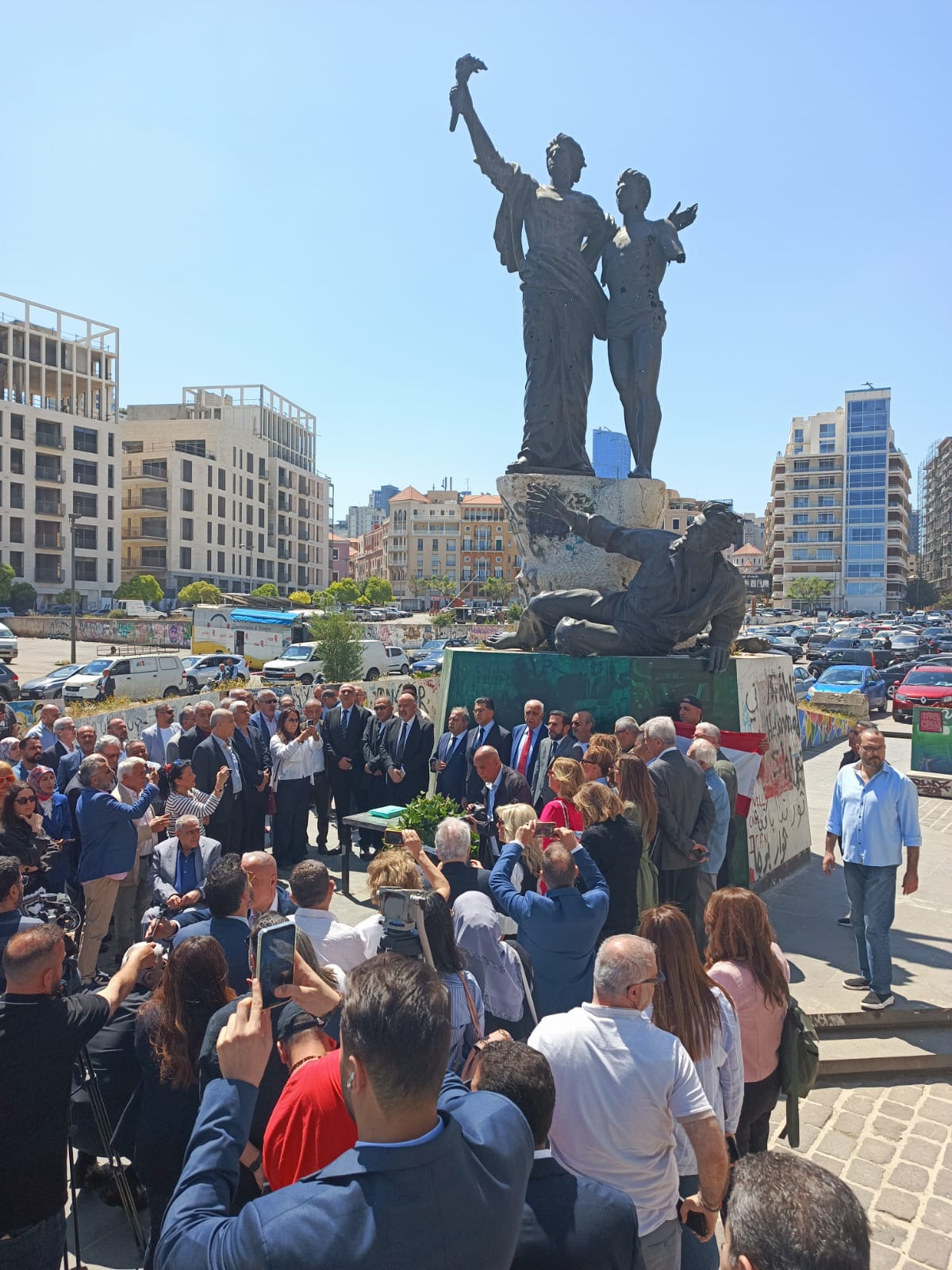 إحياء ذكرى 6 أيار في وسط بيروت... مرقص: للعمل في سبيل نهضة الصحافة والانتصار لشهدائنا