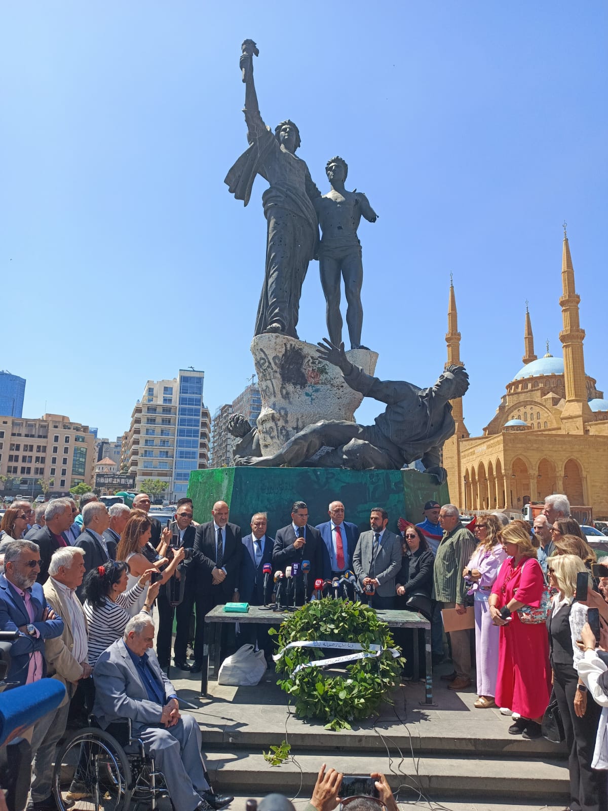 إحياء ذكرى 6 أيار في وسط بيروت... مرقص: للعمل في سبيل نهضة الصحافة والانتصار لشهدائنا