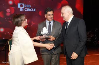 جمعية Red in circle تكرّم Mtv وشارل حنا في "كازينو لبنان"