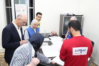 الحجار تفقد سير عملية فرز الأصوات في بيروت
