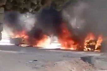 بالفيديو: بعد تفجير الكنيسة... انفجار سيارة مفخّخة في دمشق