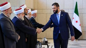 مفتي لبنان في قصر الشعب... والرئاسة السورية توثق اللقاء
