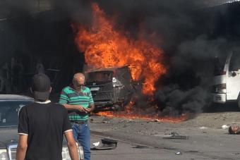 بالفيديو والصور: إسرائيل تستهدف قيادي بحماس شمال لبنان