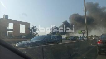 بالصور والفيديو: اندلاع حريق كبير في الضبية